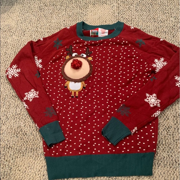 boob reindeer jumper